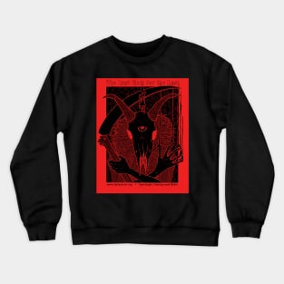 Red Goat Skull The Last Exit... Crewneck Sweatshirt